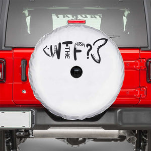 WTF Where Is The Fish Spare Tire Cover Funny Fisherman Gift TS12 White Print Your Wear
