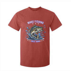 Funny Make Fishing Great Again T Shirt For Kid Fisherman Gift TS12 Red Print Your Wear