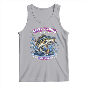 Funny Make Fishing Great Again Tank Top Fisherman Gift TS12 Athletic Heather Print Your Wear