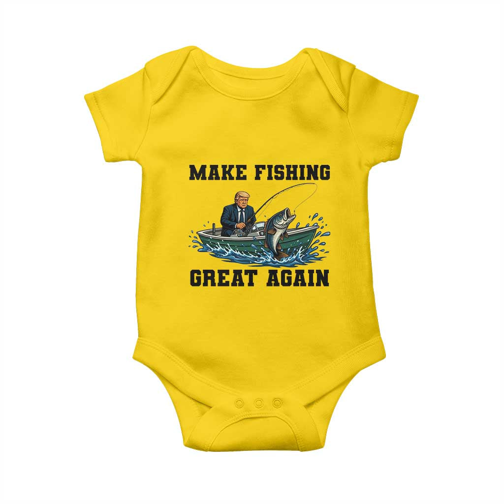 Funny Trump Baby Onesie Make Fishing Great Again American Flag Gift TS12 Daisy Print Your Wear