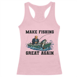Funny Trump Racerback Tank Top Make Fishing Great Again American Flag Gift TS12 Light Pink Print Your Wear