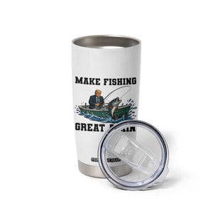 Funny Trump Tumbler Cup Make Fishing Great Again American Flag Gift TS12 Print Your Wear