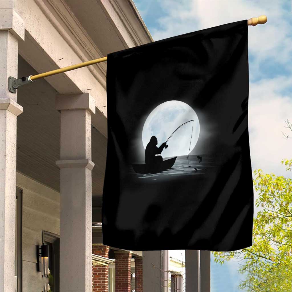 Funny Fisherman Gift Garden Flag Bigfoot Fishing TS12 Print Your Wear