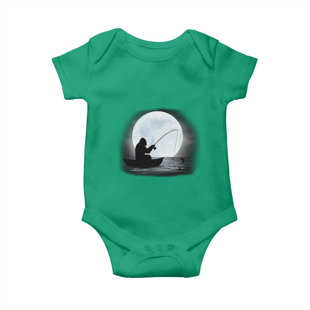 Funny Fisherman Gift Baby Onesie Bigfoot Fishing TS12 Irish Green Print Your Wear