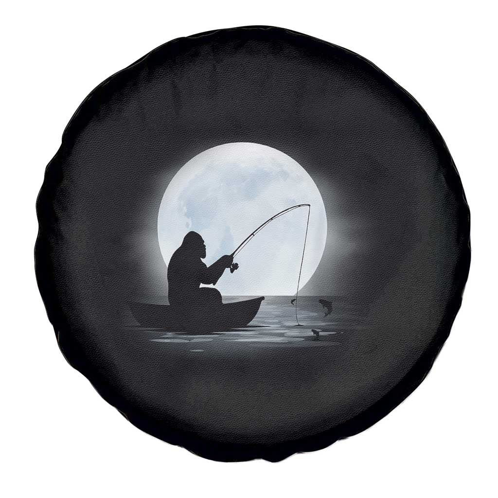 Funny Fisherman Gift Spare Tire Cover Bigfoot Fishing TS12 Print Your Wear