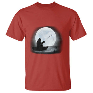 Funny Fisherman Gift T Shirt Bigfoot Fishing TS12 Red Print Your Wear