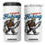 Id Rather Be Fishing 4 in 1 Can Cooler Tumbler Funny Bigfoot Fishing TS12 One Size: 16 oz White Print Your Wear
