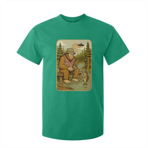 Funny Bigfoot Alien T Shirt For Kid Fishing Lover Gift TS12 Irish Green Print Your Wear