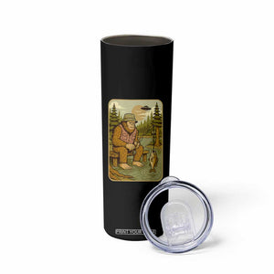 Funny Bigfoot Alien Skinny Tumbler Fishing Lover Gift TS12 Print Your Wear