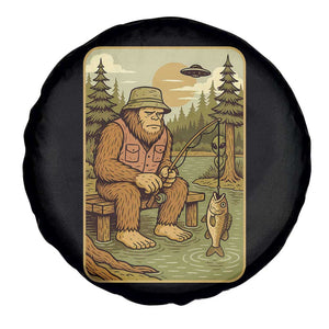 Funny Bigfoot Alien Spare Tire Cover Fishing Lover Gift TS12 Print Your Wear