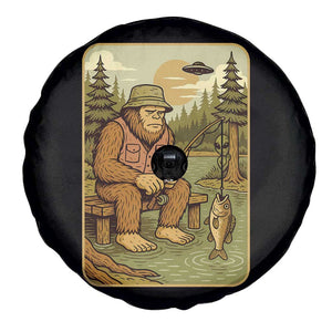 Funny Bigfoot Alien Spare Tire Cover Fishing Lover Gift TS12 Print Your Wear