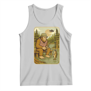 Funny Bigfoot Alien Tank Top Fishing Lover Gift TS12 Ash Print Your Wear