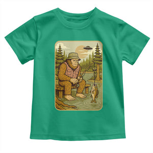 Funny Bigfoot Alien Toddler T Shirt Fishing Lover Gift TS12 Irish Green Print Your Wear
