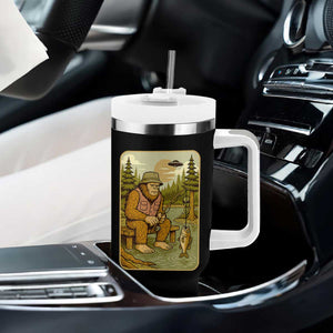 Funny Bigfoot Alien Tumbler With Handle Fishing Lover Gift TS12 Print Your Wear