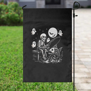 Halloween Skeleton Fishing Garden Flag Funny Fisherman Gift TS12 Print Your Wear