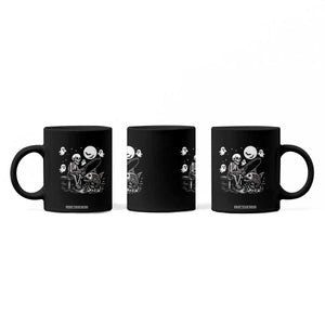 Halloween Skeleton Fishing Coffee Mug Funny Fisherman Gift TS12 Print Your Wear