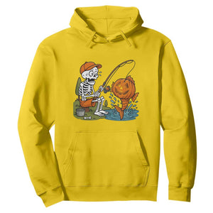 Halloween Fishing Lover Hoodie Skeleton Humor Gift TS12 Daisy Print Your Wear