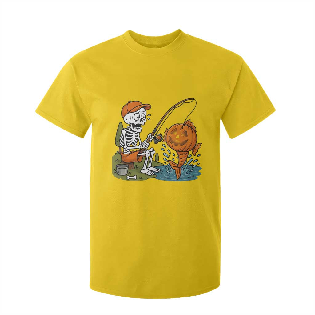 Halloween Fishing Lover T Shirt For Kid Skeleton Humor Gift TS12 Daisy Print Your Wear