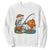 Halloween Fishing Lover Sweatshirt Skeleton Humor Gift TS12 White Print Your Wear