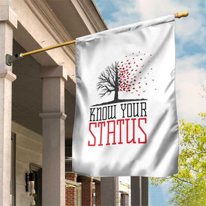 HIV Awareness Month Garden Flag Know Your Status Prevention Support Gift TS12 Print Your Wear