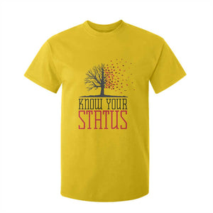 HIV Awareness Month T Shirt For Kid Know Your Status Prevention Support Gift TS12 Daisy Print Your Wear