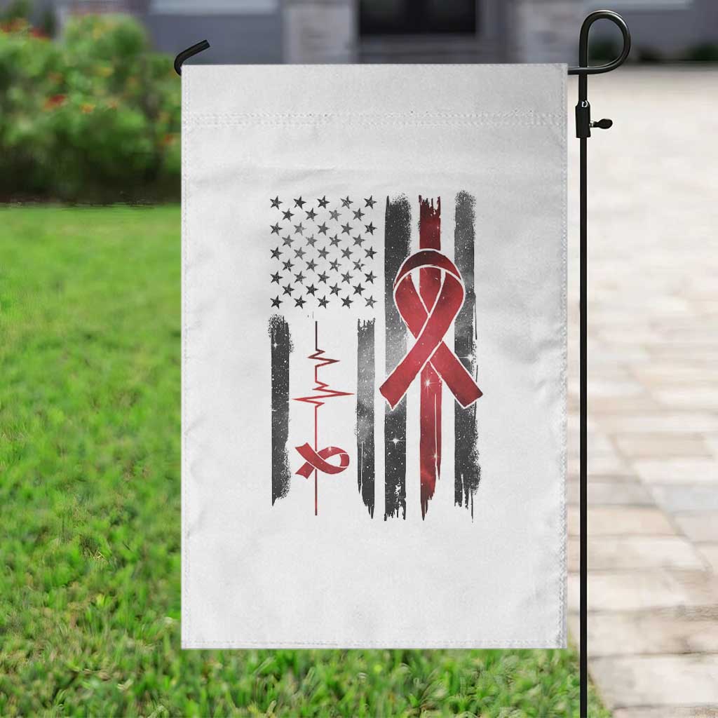 World AIDS Day Garden Flag American Flag Red Ribbon Gift TS12 Print Your Wear