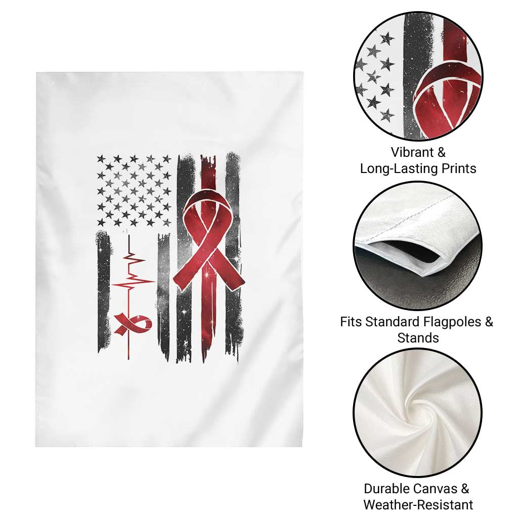 World AIDS Day Garden Flag American Flag Red Ribbon Gift TS12 Print Your Wear