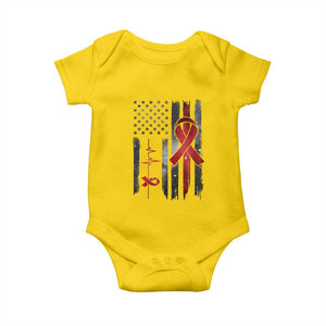 World AIDS Day Baby Onesie American Flag Red Ribbon Gift TS12 Daisy Print Your Wear
