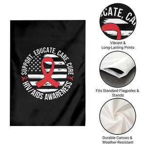 Support Educate Care Cure HIV Awareness Month Gift Garden Flag TS12 Print Your Wear