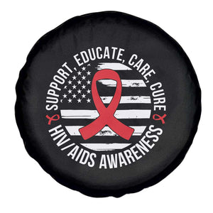 Support Educate Care Cure HIV Awareness Month Gift Spare Tire Cover TS12 Print Your Wear
