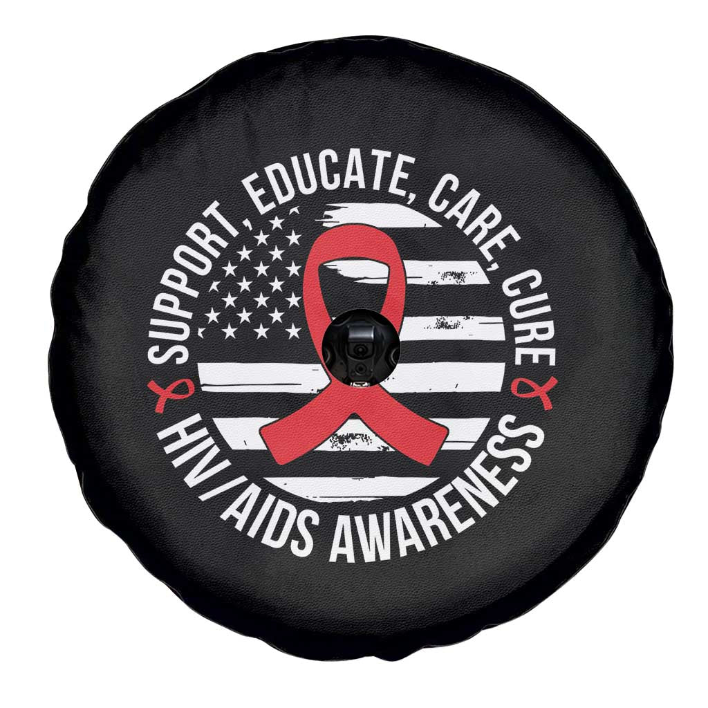 Support Educate Care Cure HIV Awareness Month Gift Spare Tire Cover TS12 Print Your Wear