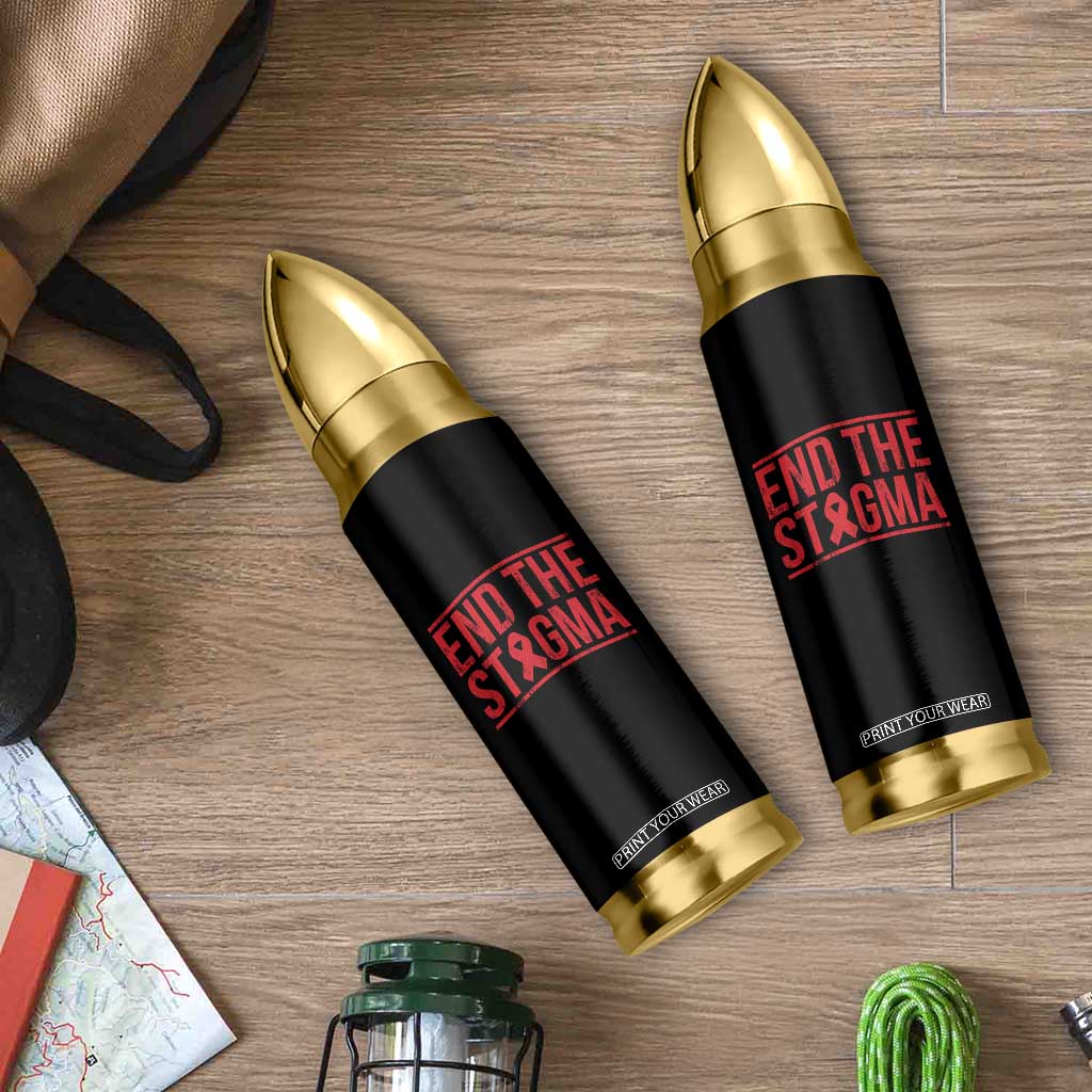 HIV Awareness End The Stigma Bullet Tumbler Support Empowerment Gift TS12 Print Your Wear