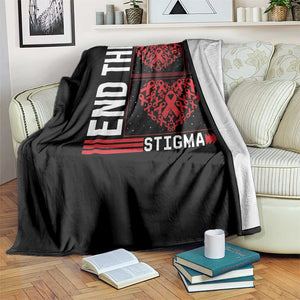 HIV Awareness End The Stigma Throw Blanket World AIDS Day Gift TS12 Print Your Wear