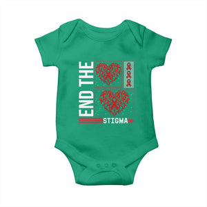 HIV Awareness End The Stigma Baby Onesie World AIDS Day Gift TS12 Irish Green Print Your Wear