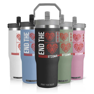 HIV Awareness End The Stigma Flip Straw Tumbler World AIDS Day Gift TS12 Print Your Wear