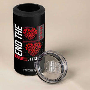 HIV Awareness End The Stigma 4 in 1 Can Cooler Tumbler World AIDS Day Gift TS12 Print Your Wear