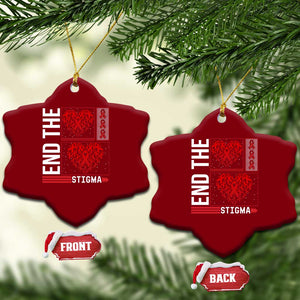 HIV Awareness End The Stigma Ceramic Ornament World AIDS Day Gift TS12 Print Your Wear