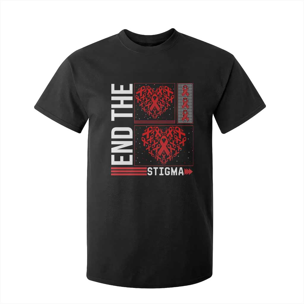 HIV Awareness End The Stigma T Shirt For Kid World AIDS Day Gift TS12 Black Print Your Wear