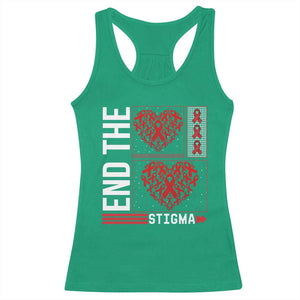 HIV Awareness End The Stigma Racerback Tank Top World AIDS Day Gift TS12 Irish Green Print Your Wear
