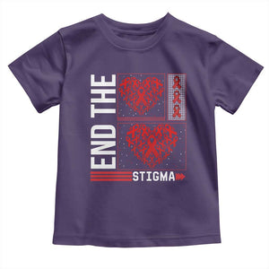 HIV Awareness End The Stigma Toddler T Shirt World AIDS Day Gift TS12 Purple Print Your Wear
