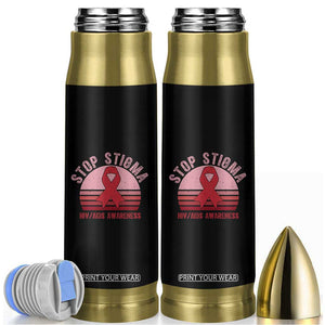 Stop The Stigma HIV Awareness Bullet Tumbler World AIDS Day Gift TS12 Black Print Your Wear