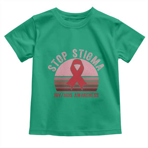 Stop The Stigma HIV Awareness Toddler T Shirt World AIDS Day Gift TS12 Irish Green Print Your Wear