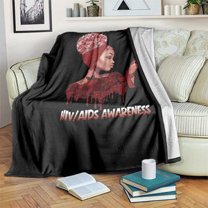 Hope For A Cure HIV Awareness Throw Blanket Support Squad Gift TS12 Print Your Wear