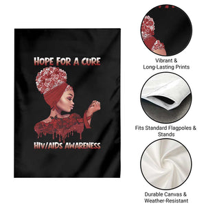 Hope For A Cure HIV Awareness Garden Flag Support Squad Gift TS12 Print Your Wear