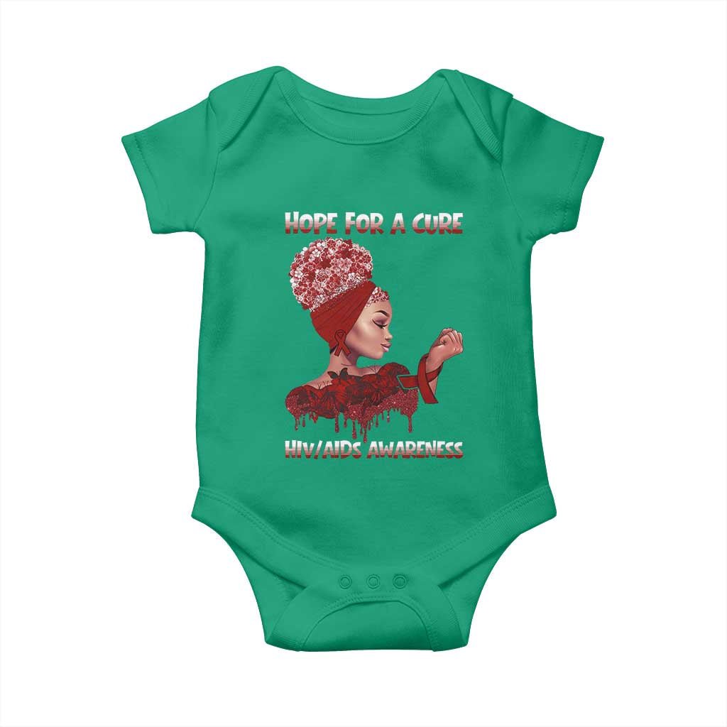 Hope For A Cure HIV Awareness Baby Onesie Support Squad Gift TS12 Irish Green Print Your Wear