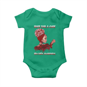 Hope For A Cure HIV Awareness Baby Onesie Support Squad Gift TS12 Irish Green Print Your Wear