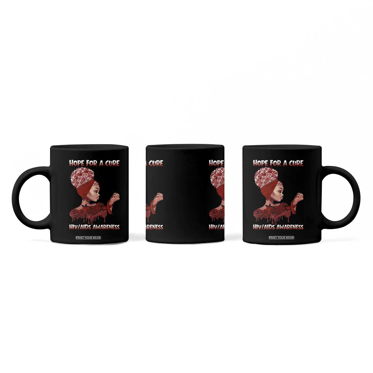 Hope For A Cure HIV Awareness Coffee Mug Support Squad Gift TS12 Print Your Wear