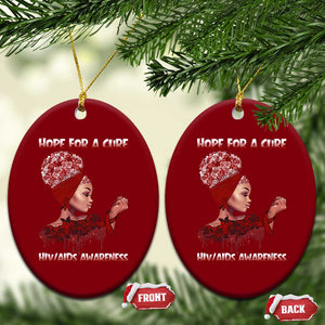 Hope For A Cure HIV Awareness Ceramic Ornament Support Squad Gift TS12 Print Your Wear