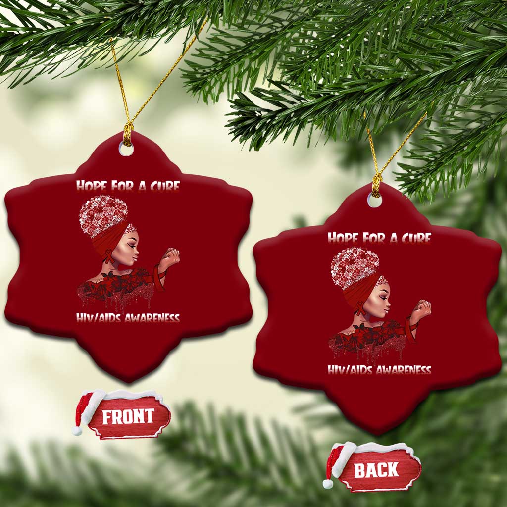 Hope For A Cure HIV Awareness Ceramic Ornament Support Squad Gift TS12 Print Your Wear