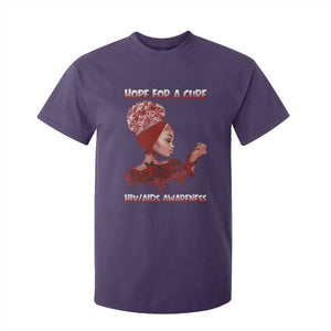 Hope For A Cure HIV Awareness T Shirt For Kid Support Squad Gift TS12 Purple Print Your Wear
